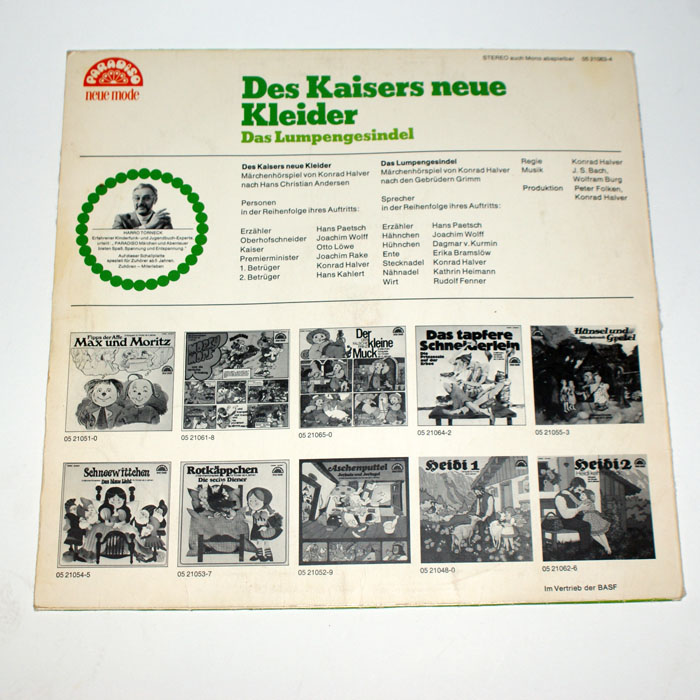 Des Kaisers neue Kleider   Lumpengesindel   LP Paradiso  