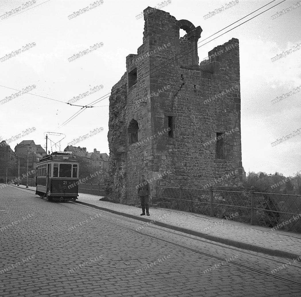 1940 stadt umgebung Land wehrmacht strassenbahn/Tram 2.wk 56